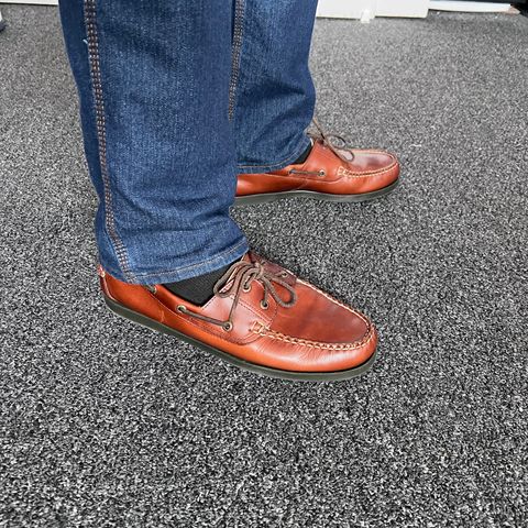 L.L.Bean Casco Bay Boat Shoe in Canyon Brown Leathwr