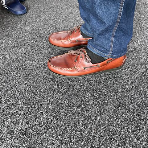 L.L.Bean Casco Bay Boat Shoe in Canyon Brown Leathwr