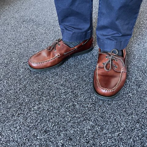 L.L.Bean Casco Bay Boat Shoe in Canyon Brown Leathwr