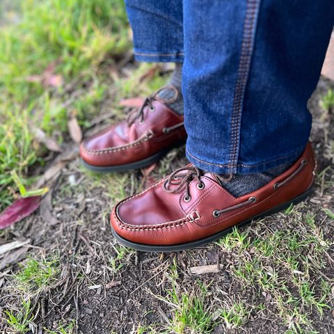 L.L.Bean Casco Bay Boat Shoe in Canyon Brown Leathwr