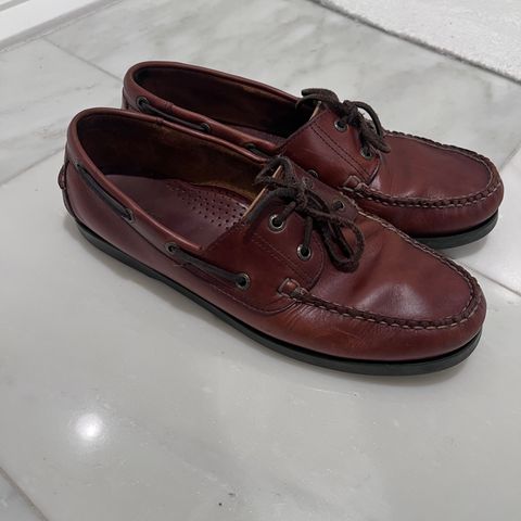 L.L.Bean Casco Bay Boat Shoe in Canyon Brown Leathwr