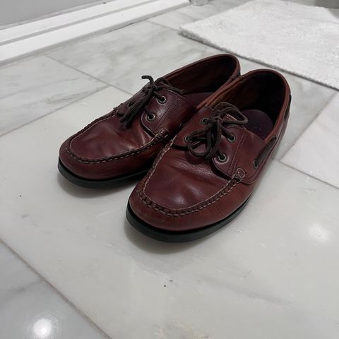 L.L.Bean Casco Bay Boat Shoe in Canyon Brown Leathwr