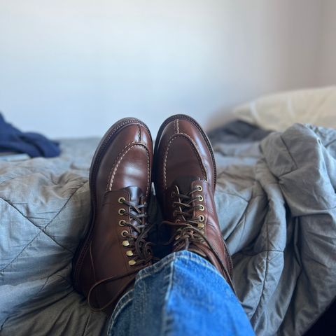 Grant Stone Ottawa Boot in Horween Crimson Chromexcel