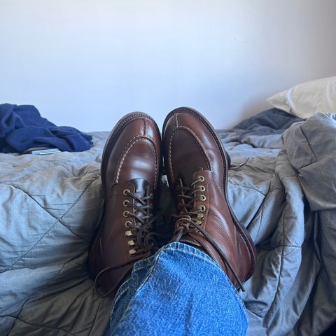 Grant Stone Ottawa Boot in Horween Crimson Chromexcel
