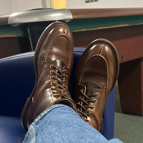 Grant Stone Ottawa Boot in Horween Crimson Chromexcel
