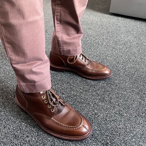 Grant Stone Ottawa Boot in Horween Crimson Chromexcel