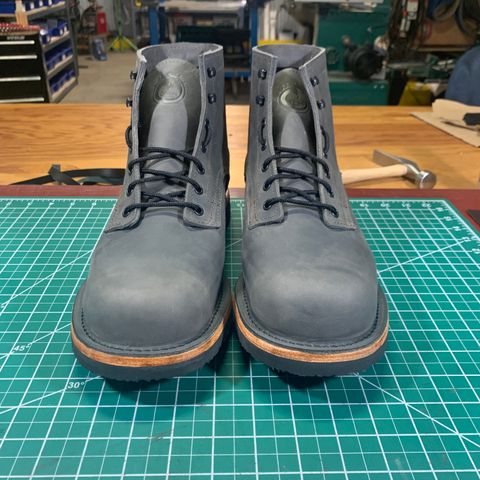Origin The Coronado Boot in Slate Waxed Pull Up