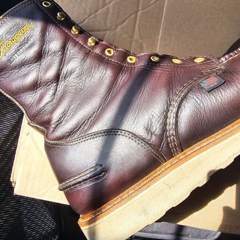 Thorogood 1957 Series 8" Moc Toe in Briar Pitstop Full Grain