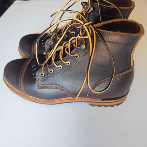 Truman Cap Toe Boot in Horween Java Waxed Flesh