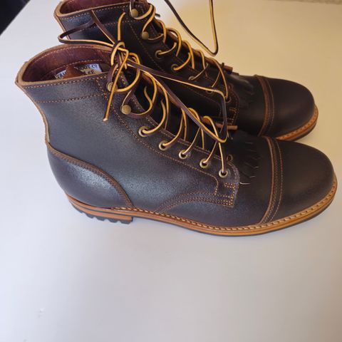 Truman Cap Toe Boot in Horween Java Waxed Flesh