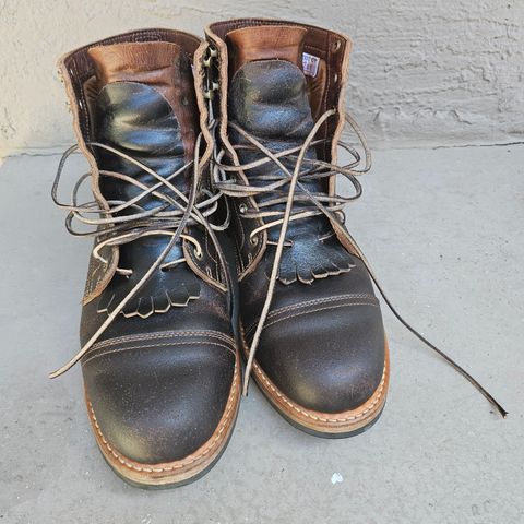 Truman Cap Toe Boot in Horween Java Waxed Flesh