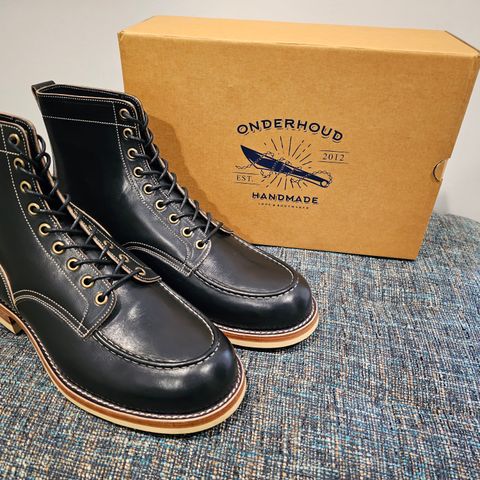 Search result thumbnail of Onderhoud MC01 Moc Toe Boot in Wickett & Craig Black Traditional Harness