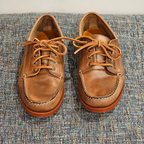 View photo of Rancourt & Co. Classic Ranger-Moc in Horween Natural Chromexcel