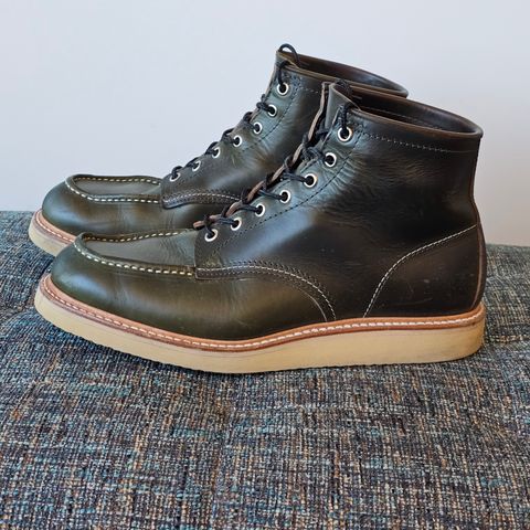 View photo of Jamvaida Japanese Moc Toe in Horween Olive Chromexcel