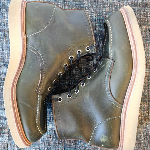 View photo of Jamvaida Japanese Moc Toe in Horween Olive Chromexcel