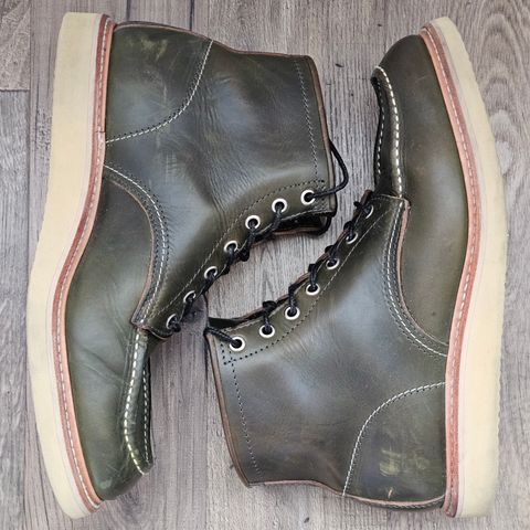 View photo of Jamvaida Japanese Moc Toe in Horween Olive Chromexcel