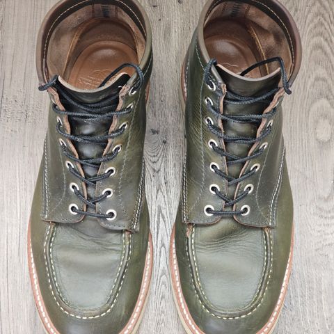 View photo of Jamvaida Japanese Moc Toe in Horween Olive Chromexcel