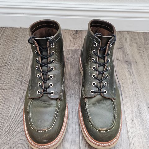 View photo of Jamvaida Japanese Moc Toe in Horween Olive Chromexcel