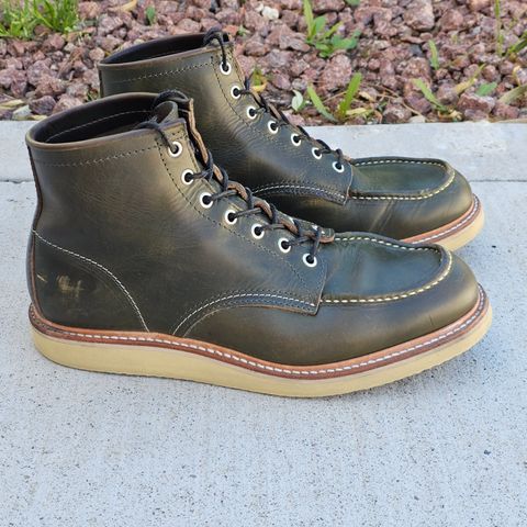 View photo of Jamvaida Japanese Moc Toe in Horween Olive Chromexcel