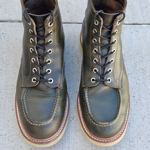 View photo of Jamvaida Japanese Moc Toe in Horween Olive Chromexcel