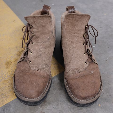 Paris Sun Unlisted Model in C.F. Stead Autumn Spice Waxed Kudu