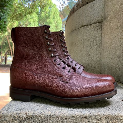 Crockett & Jones Radnor in Rust Scotch Grain