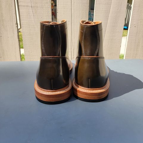 View photo of Grant Stone Diesel Boot in Horween Maduro Shell Cordovan