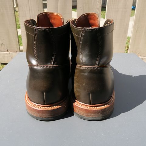 View photo of Grant Stone Diesel Boot in Horween Maduro Shell Cordovan