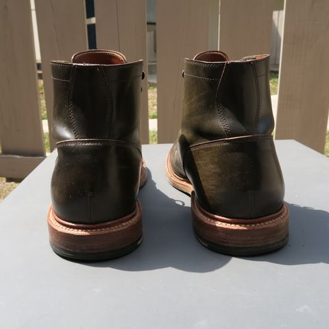 View photo of Grant Stone Diesel Boot in Horween Maduro Shell Cordovan