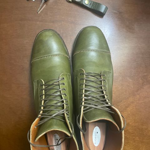 Viberg Service Boot PCT in Shinki Olive Latigo Horsehide