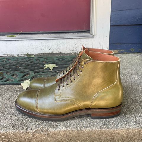 Viberg Service Boot PCT in Shinki Olive Latigo Horsehide