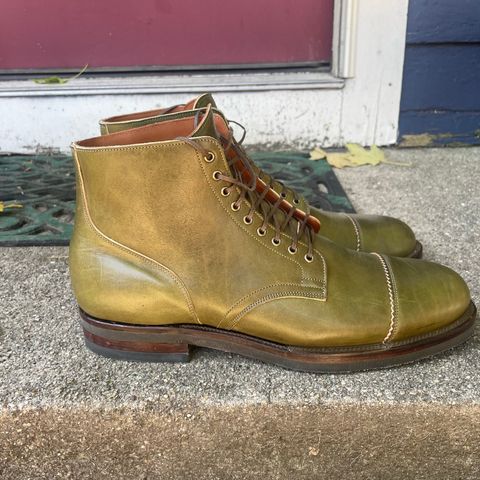Viberg Service Boot PCT in Shinki Olive Latigo Horsehide