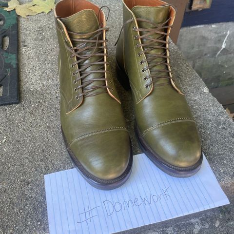 Viberg Service Boot PCT in Shinki Olive Latigo Horsehide