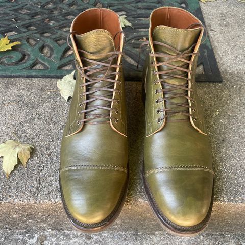 Viberg Service Boot PCT in Shinki Olive Latigo Horsehide