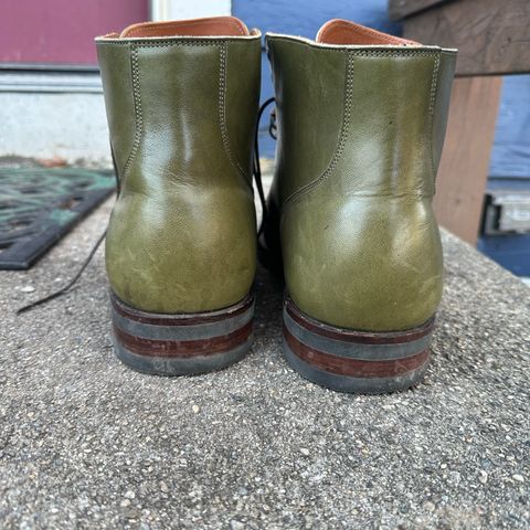 Viberg Service Boot PCT in Shinki Olive Latigo Horsehide