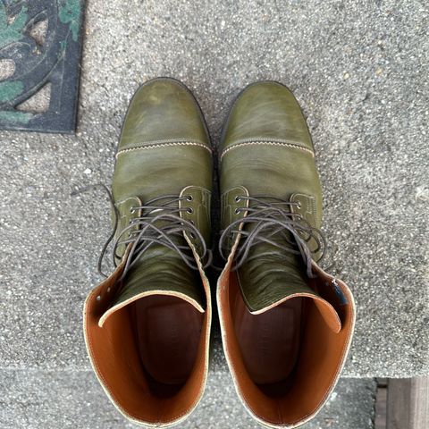 Viberg Service Boot PCT in Shinki Olive Latigo Horsehide