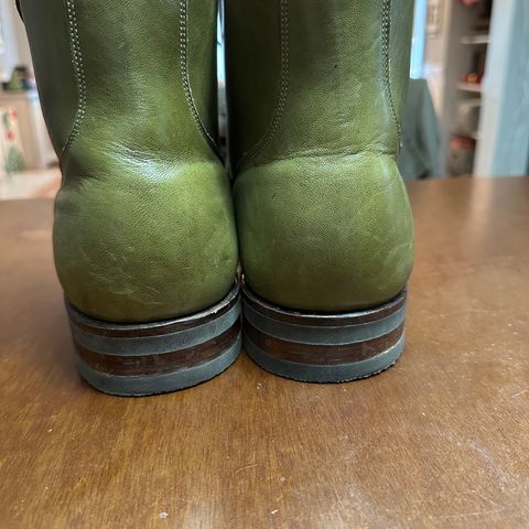Viberg Service Boot PCT in Shinki Olive Latigo Horsehide