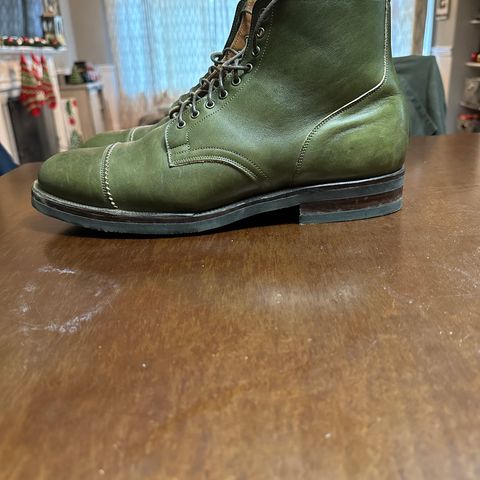 Viberg Service Boot PCT in Shinki Olive Latigo Horsehide