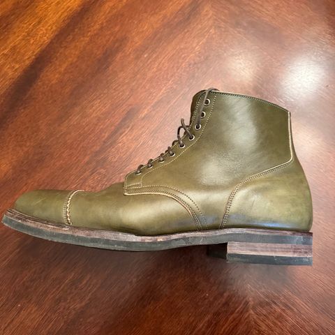 Viberg Service Boot PCT in Shinki Olive Latigo Horsehide