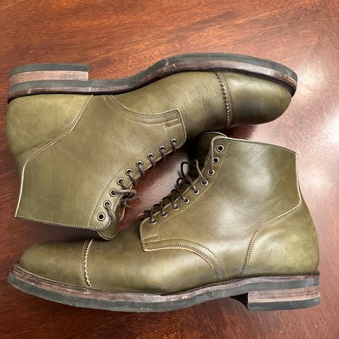 Viberg Service Boot PCT in Shinki Olive Latigo Horsehide