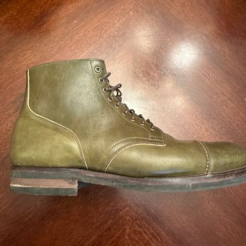 Viberg Service Boot PCT in Shinki Olive Latigo Horsehide