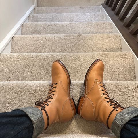 Onderhoud SVC02 Packer Boot in Horween Natural Essex
