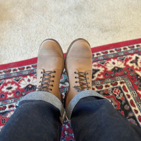 Viberg Viberg/ 	The 310 N-1 Field Shoe in Marine Field Shoe leather