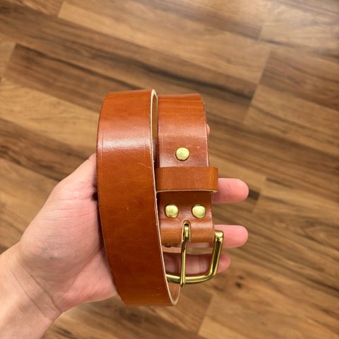 DIY Belt in Wickett & Craig Buck Brown Traditional Harness