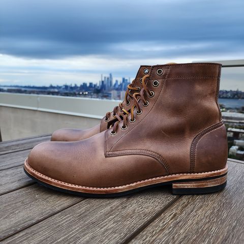Oak Street Bootmakers Trench Boot in Horween Natural Chromexcel