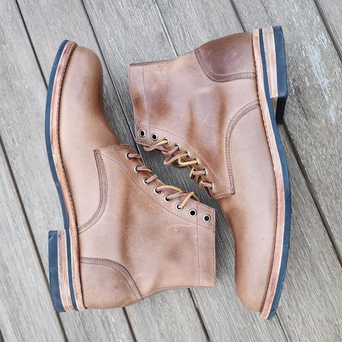 Oak Street Bootmakers Trench Boot in Horween Natural Chromexcel