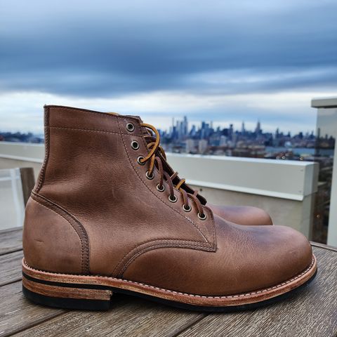 Oak Street Bootmakers Trench Boot in Horween Natural Chromexcel