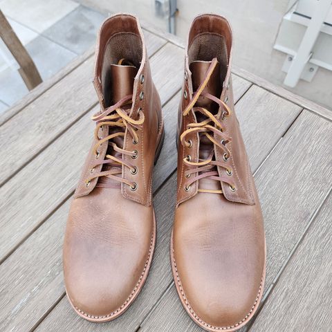 Oak Street Bootmakers Trench Boot in Horween Natural Chromexcel