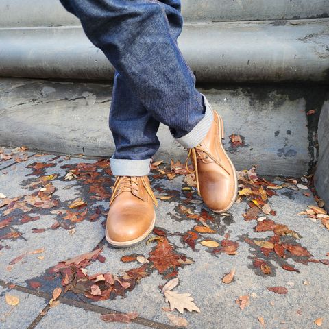 Oak Street Bootmakers Trench Boot in Horween Natural Chromexcel