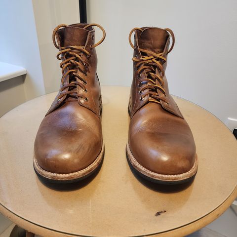 Oak Street Bootmakers Trench Boot in Horween Natural Chromexcel